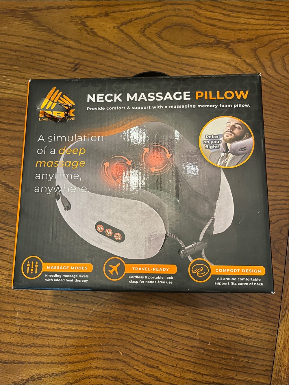 RBX memory foam‎ neck massage pillow